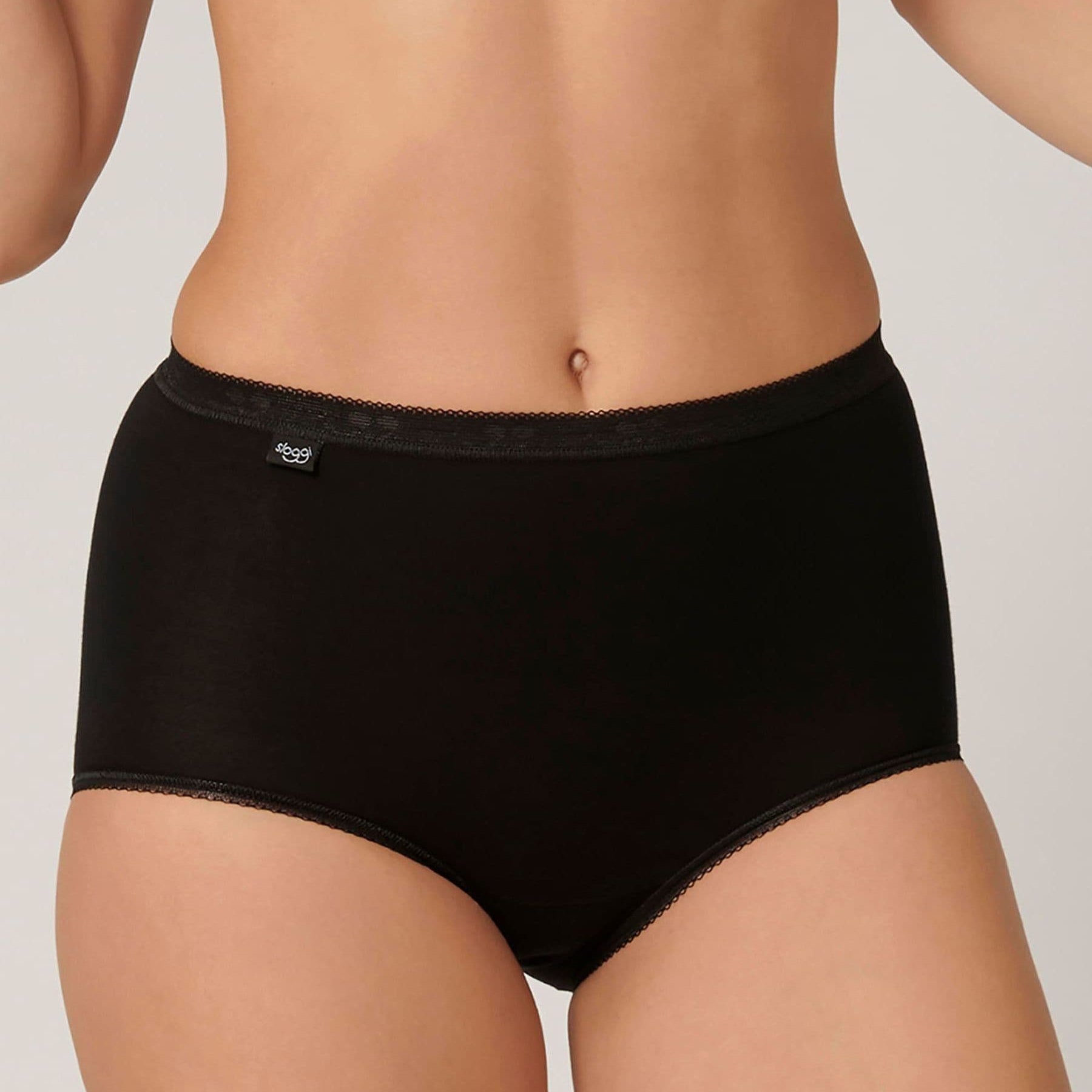 Sloggi Basic+ Soft Cotton Maxi Knickers 3-Pack - Comfortable High Waist Briefs